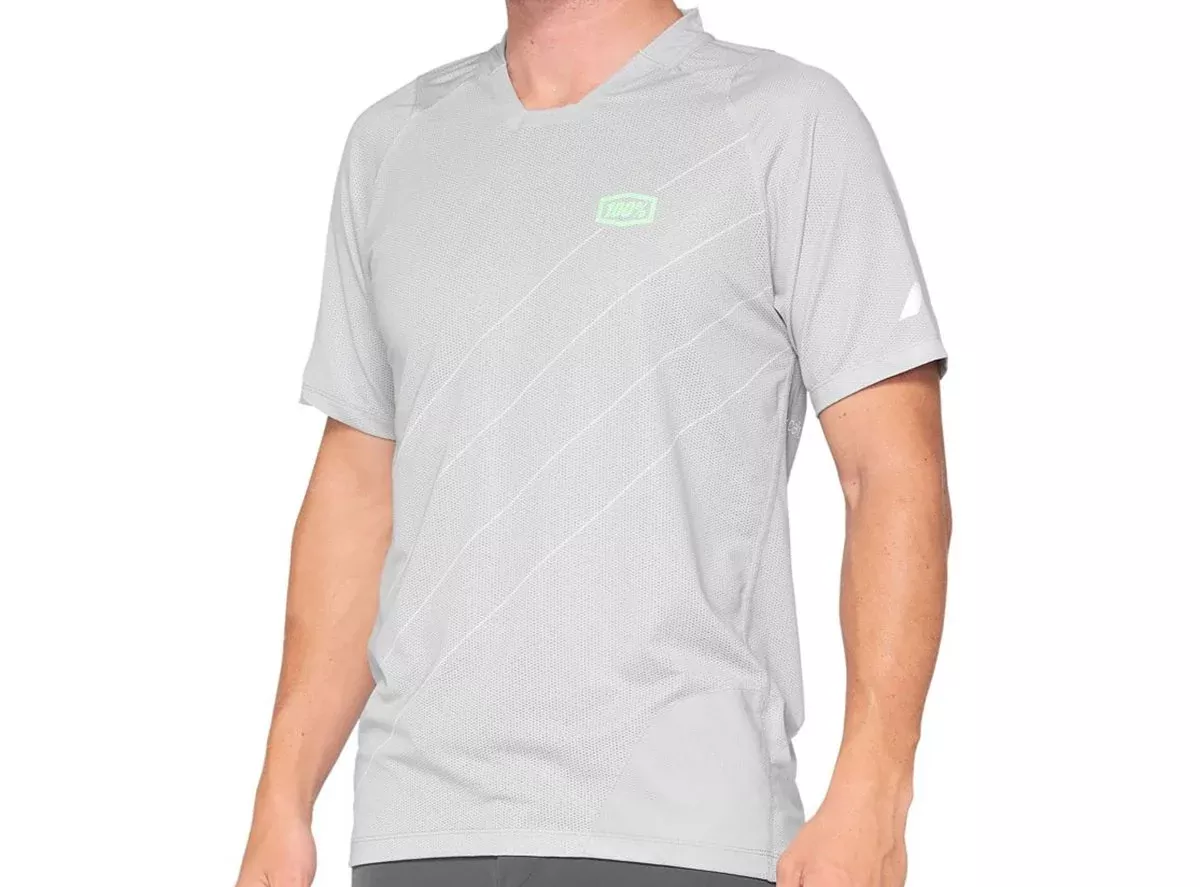 100% Celium Short Sleeve MTB Jersey - Vapor-Lime - 2021
