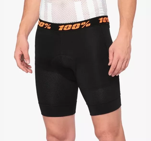 100 PERCENT CRUX MENS LINER SHORT BLACK 30