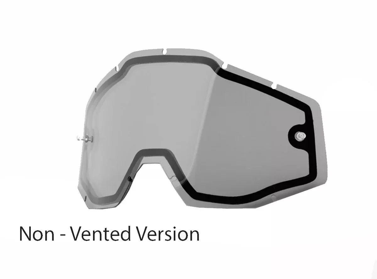 100% RaceCraft/Accuri/Strata Enduro Dual Replacement Lens - Smoke