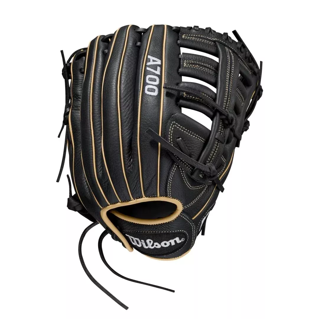 2022 A700 Baseball 12.5" Black/Black/Blonde & White LHT