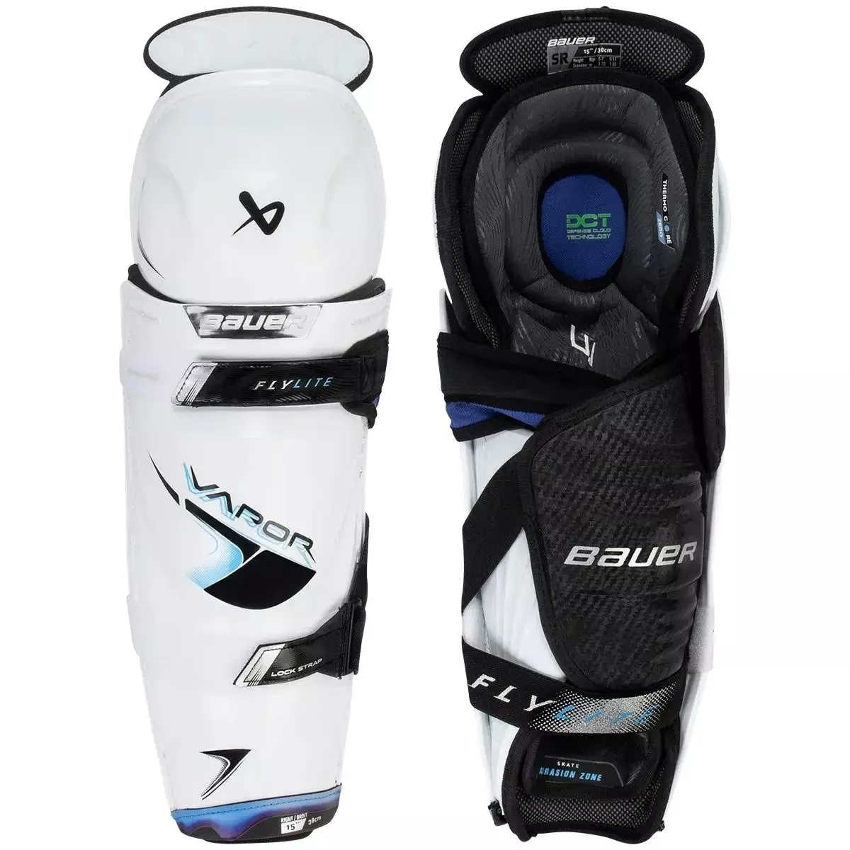 2025 BAUER SG VAPOR FLYLITE SHIN GUARD SR
