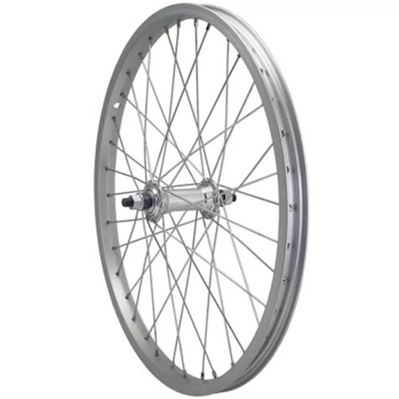 20x175 Alloy Front Wheel 3/8 Axle Silver