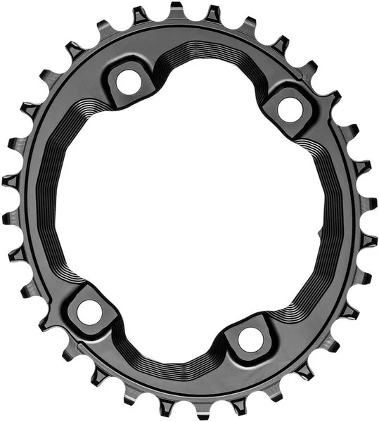 absoluteBLACK Oval 96 BCD Asymmetric Chainring for Shimano XT M8000/SLX M7000