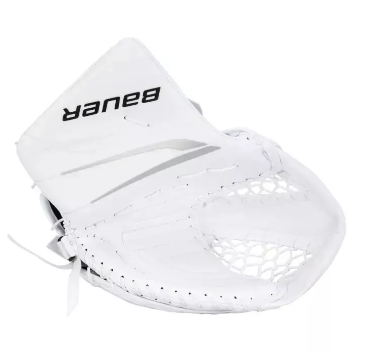 BAUER VAPOR V90 SENIOR REGULAR GOALIE CATCHER - WHT