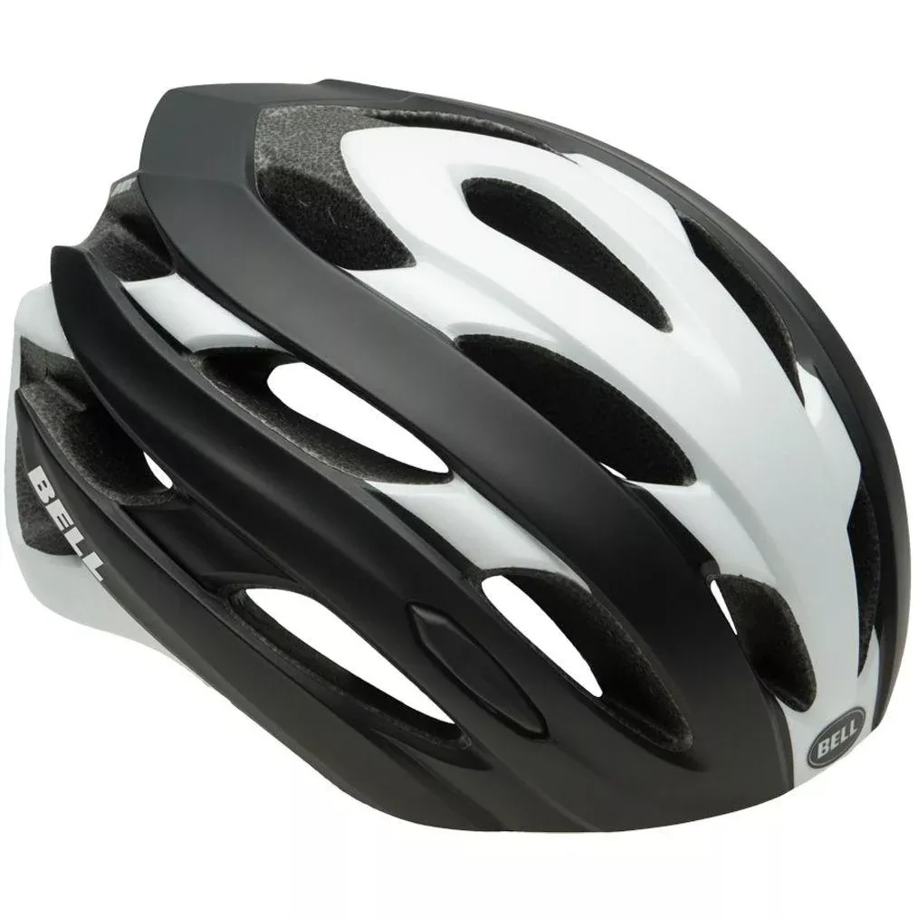 Bell Event Road Cycling Helmet - Matt Black-White Roadblock