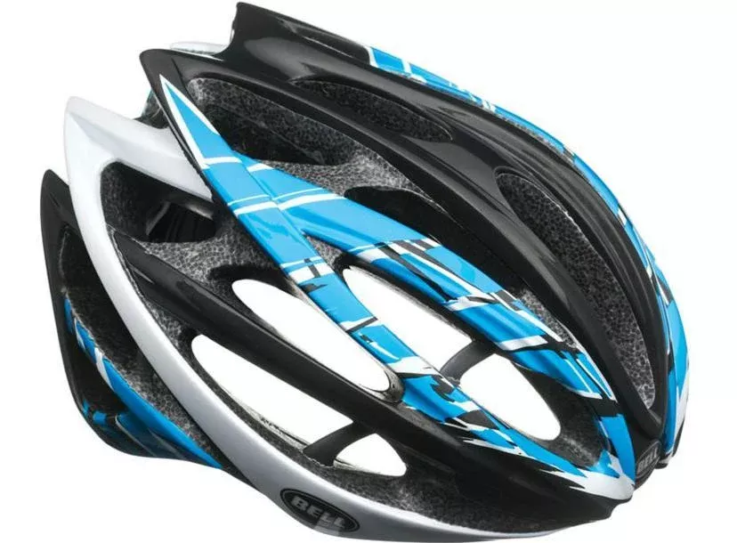 Bell Gage Race Road Helmet - Black-Blue-White Burnout