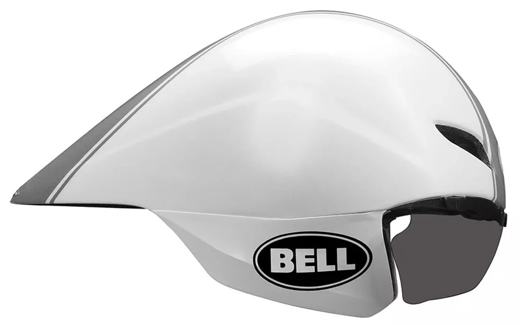 Bell Javelin Time Trial Helmet - White-Silver Star