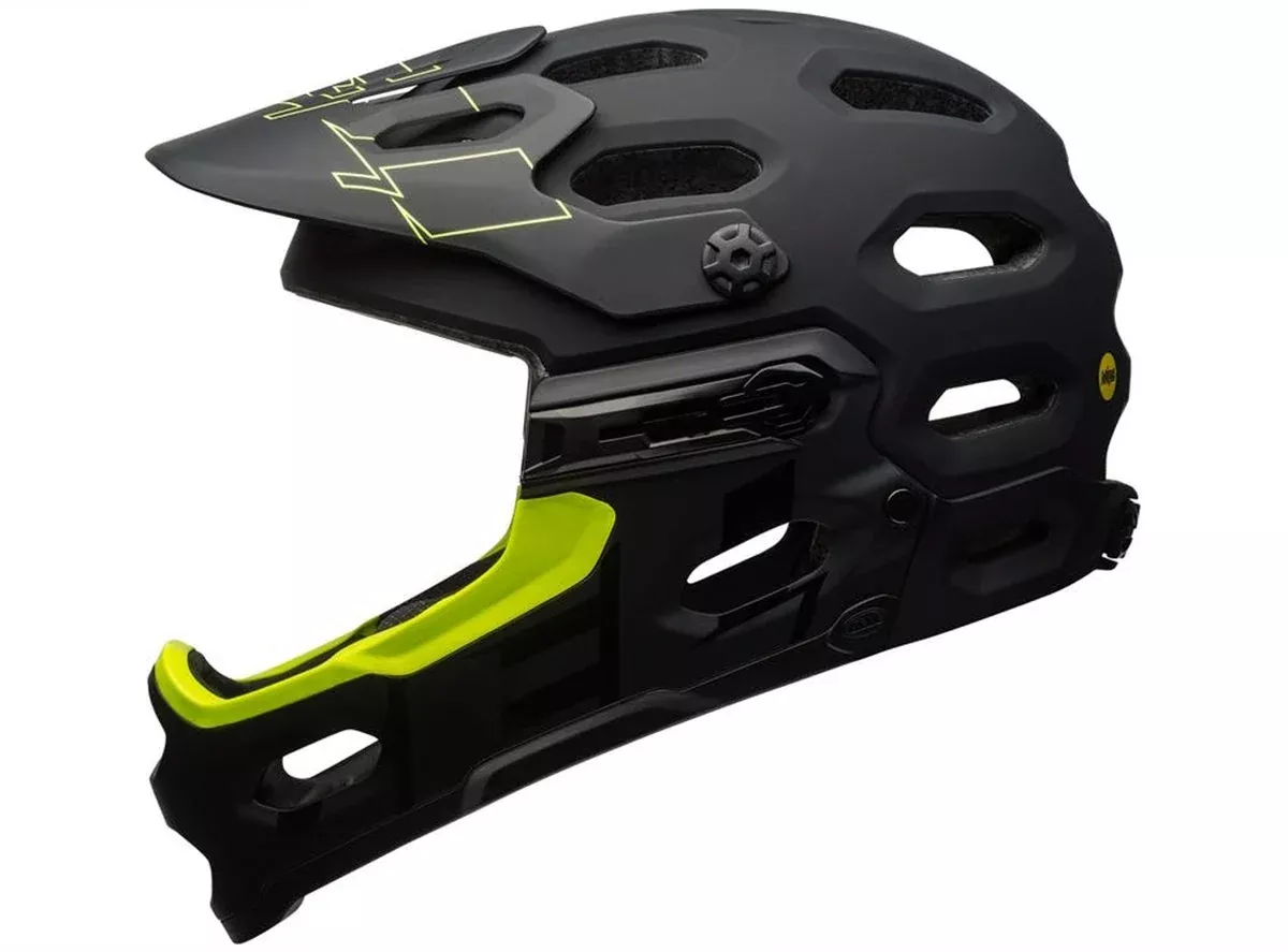 Bell Super 3R MIPS Full Face Helmet - Matt Black-Retina Sear