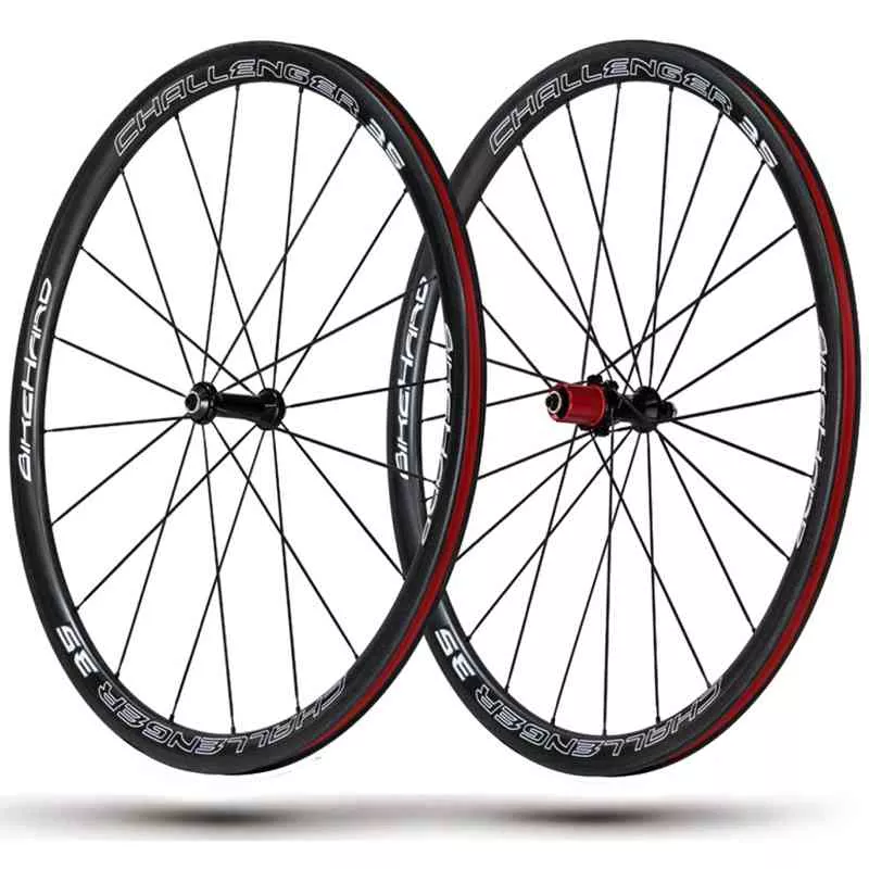 BikeHard Challenger Carbon 35 700c Clincher Road Wheelset