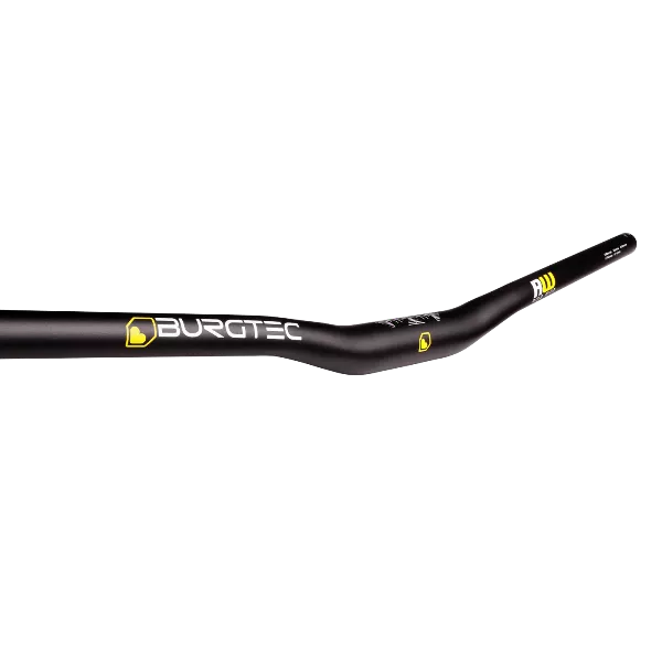 Burgtec Ride Wide Alloy Bars Black – 31.8mm Clamp – 15mm Rise