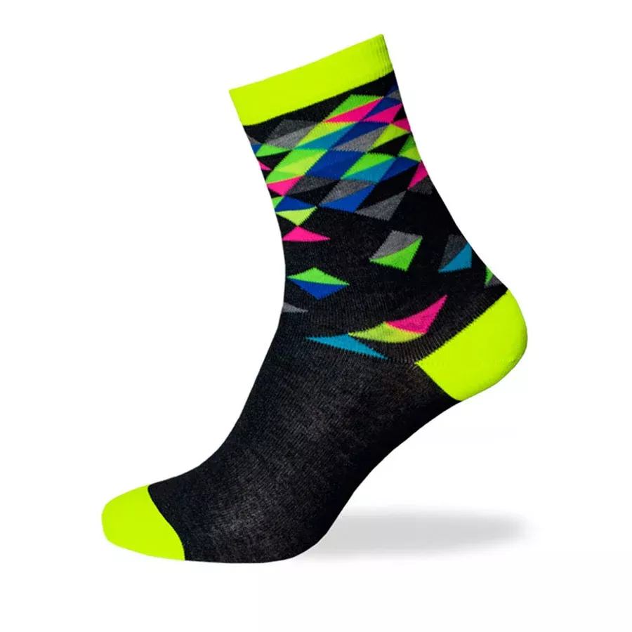 Calze Biotex Multicolor Diamond - Giallo Fluo