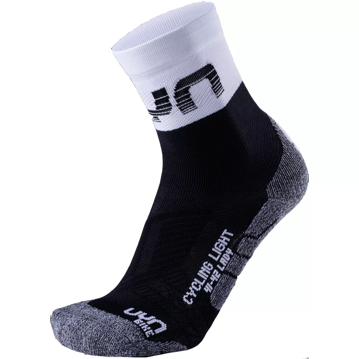 Calze donna UYN Cycling Light - Nero bianco