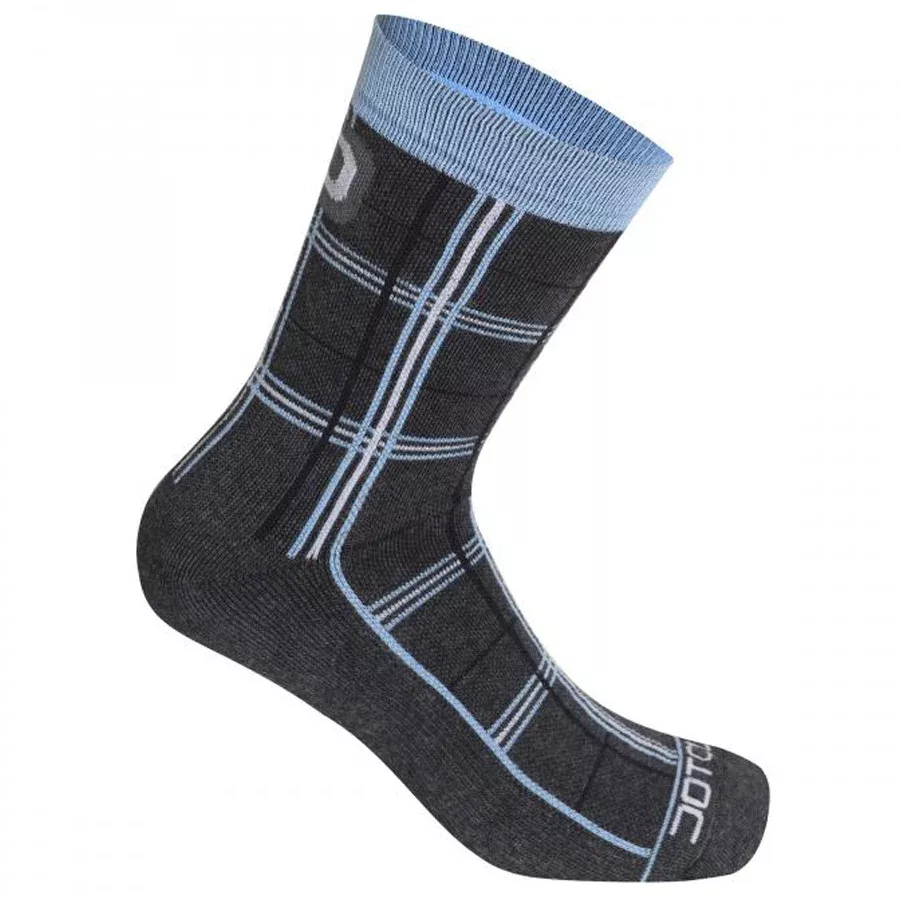 Calze Dotout Checked - Grigio azzurro