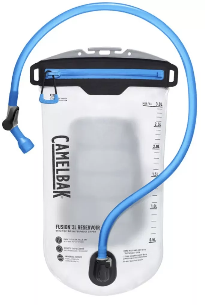 CamelBak Fusion 3L Reservoir with Tru Zip Waterproof Zipper, Clear
