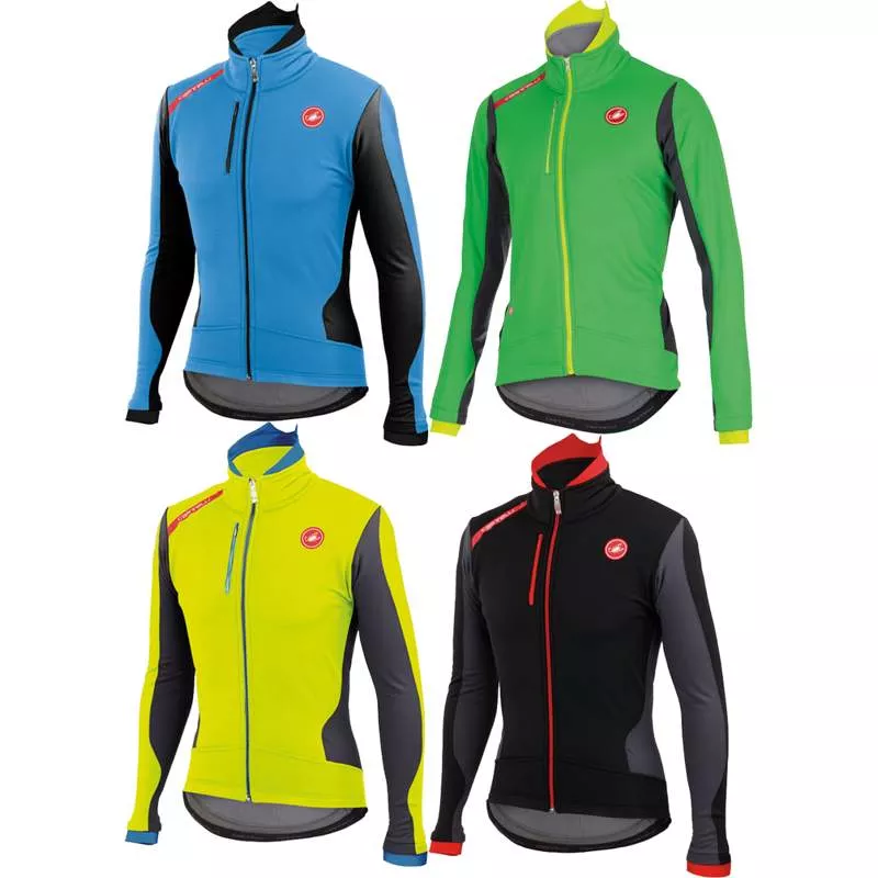 Castelli Senza Jacket Large Black/Anthracite/Red