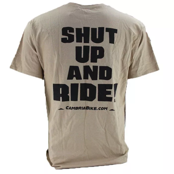 CBO Shut Up and Ride Tee - Pebble