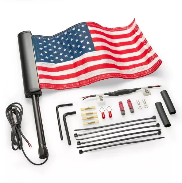 Ciro3D LED Lighted Flag Pole with American Flag