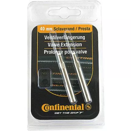 Continental Valve Extenders - Pair - Silver