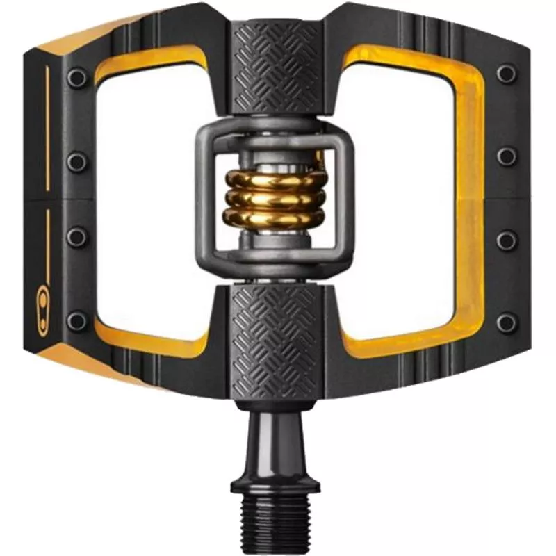 Crank Brothers Mallet DH 11 Pedals Black and Gold