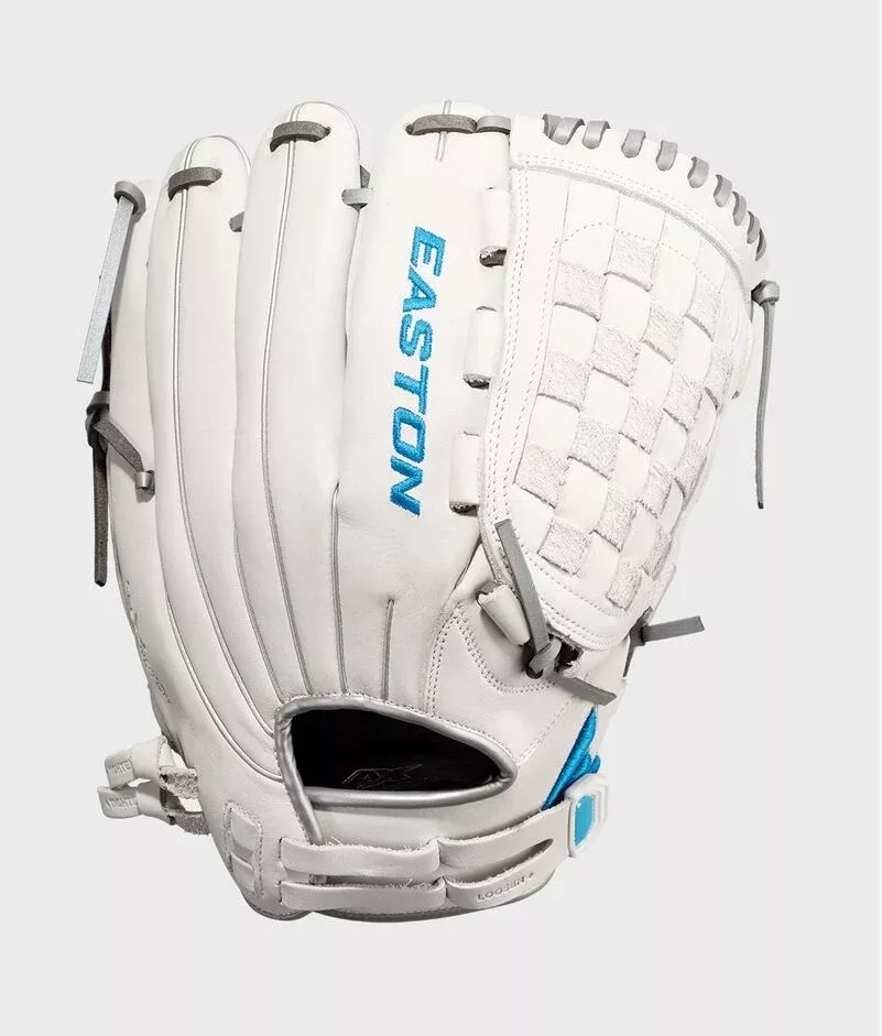 EASTON GHOST NX FP SOFTBALL GLOVE 12.5" RHT WHITE-BLUE