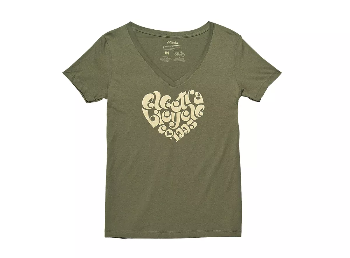 Electra 1993 V Tee - Womens - Olive Gray