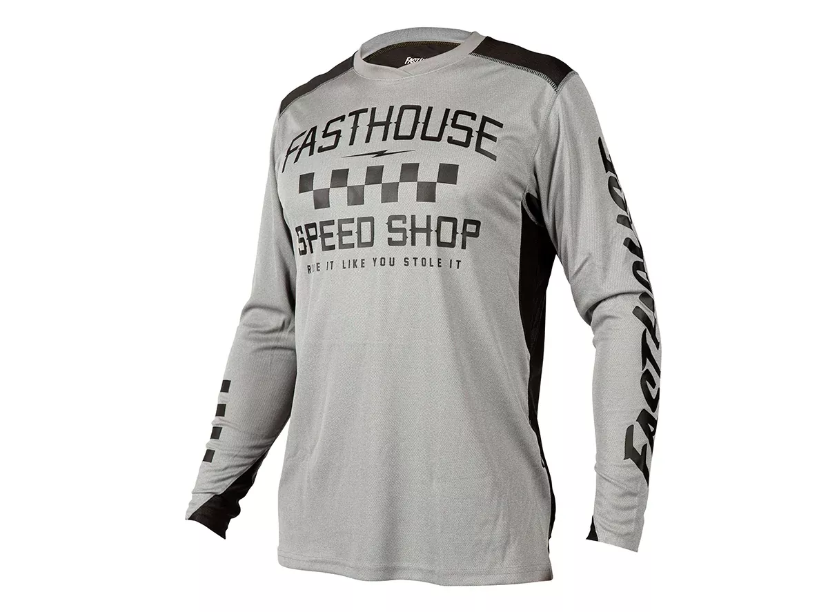 Fasthouse Alloy Roam Long Sleeve MTB Jersey - Heather Gray
