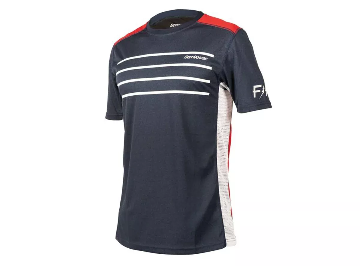 Fasthouse Classic Cartel Short Sleeve MTB Jersey - Heather Navy