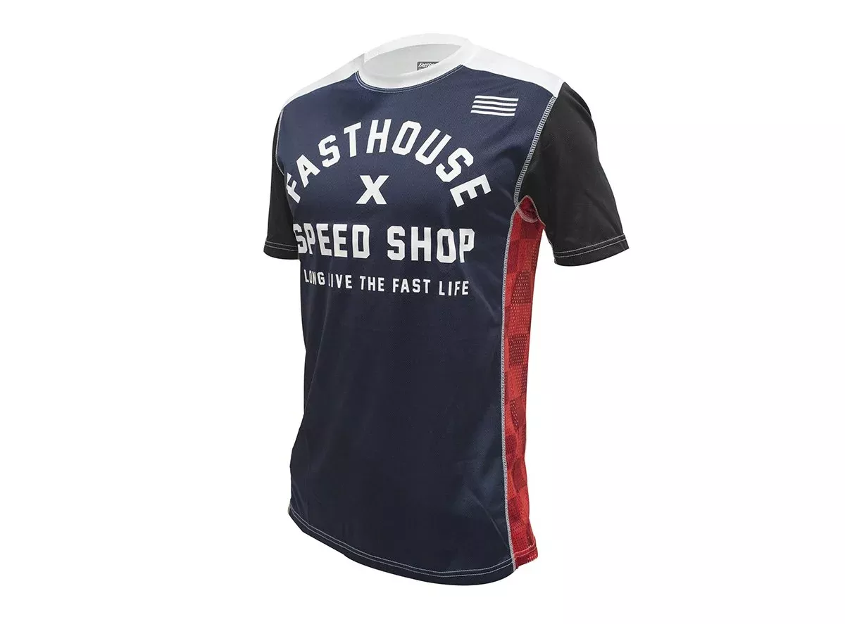 Fasthouse Classic Heritage Short Sleeve MTB Jersey - Navy