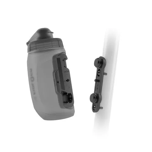 Fidlock Twist 450ml Bottle Set With Fidlock Logo Front-Transparent Black