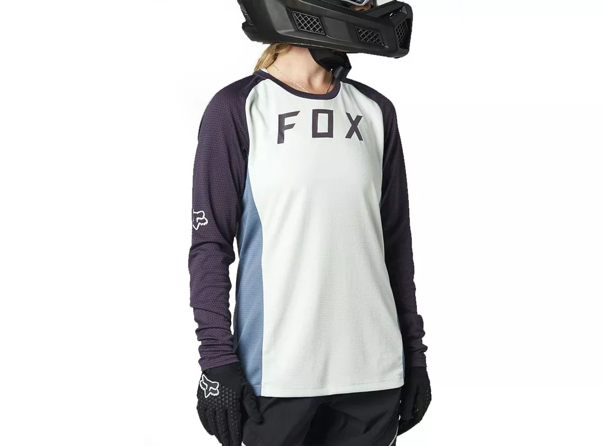 Fox Racing Defend Long Sleeve MTB Jersey - Womens - Gray