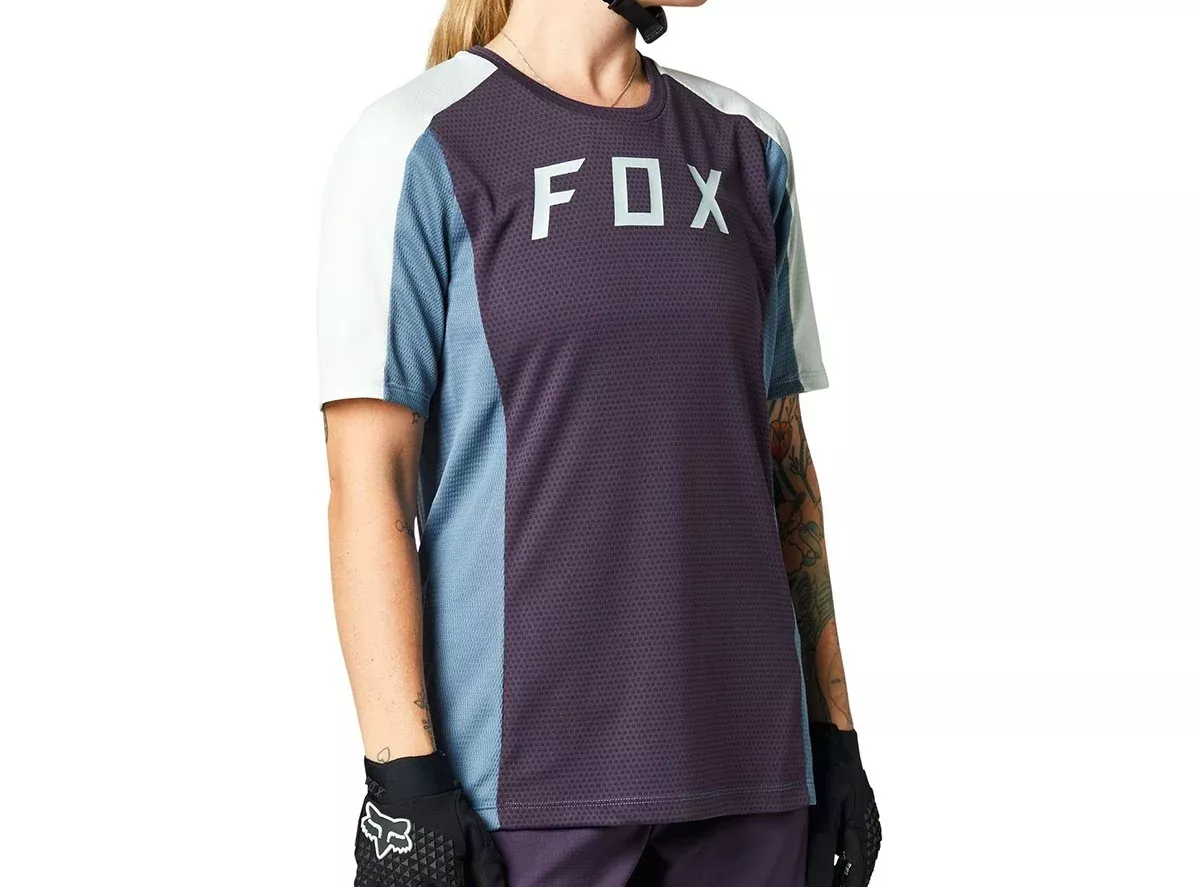 Fox Racing Defend Short Sleeve MTB Jersey - Womens - Dark Purple