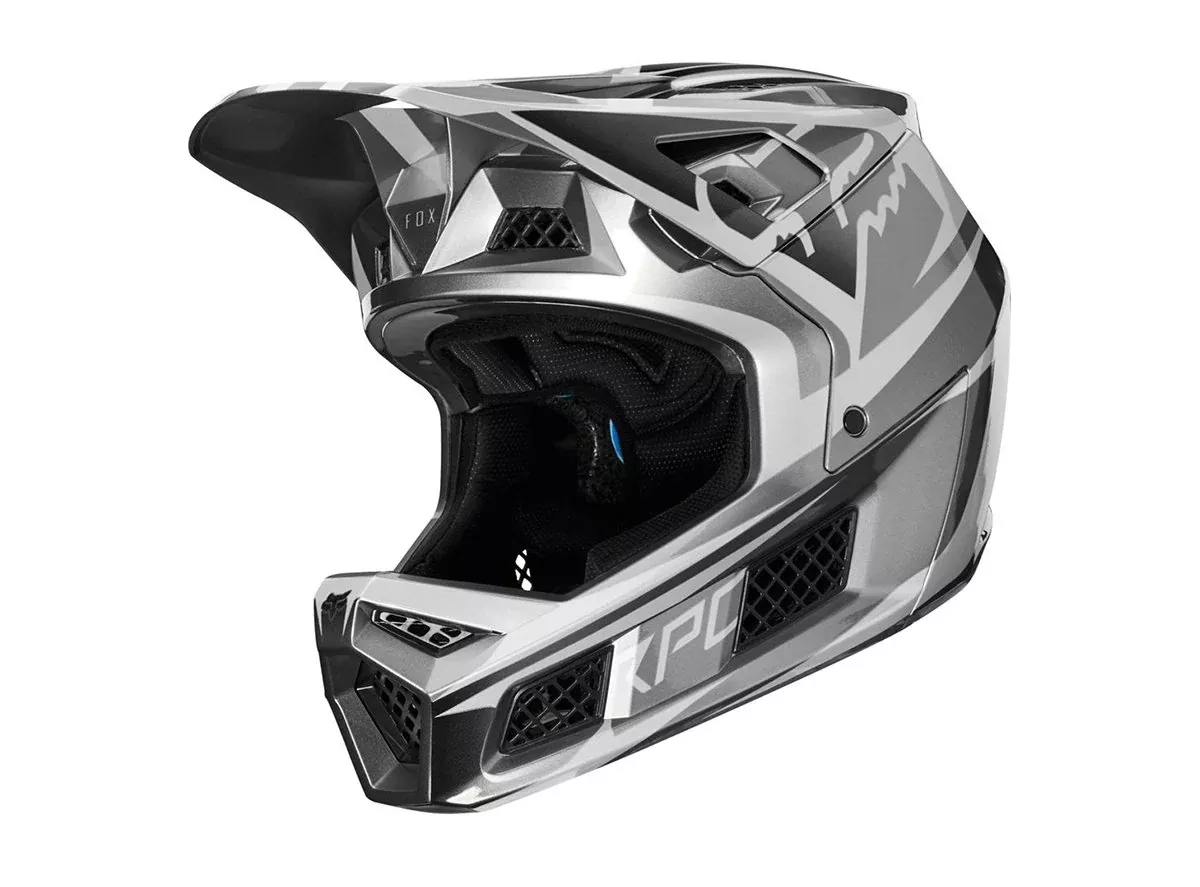 Fox Racing Rampage Pro Carbon Full Face Helmet - Weld - Metallic Silver - 2019