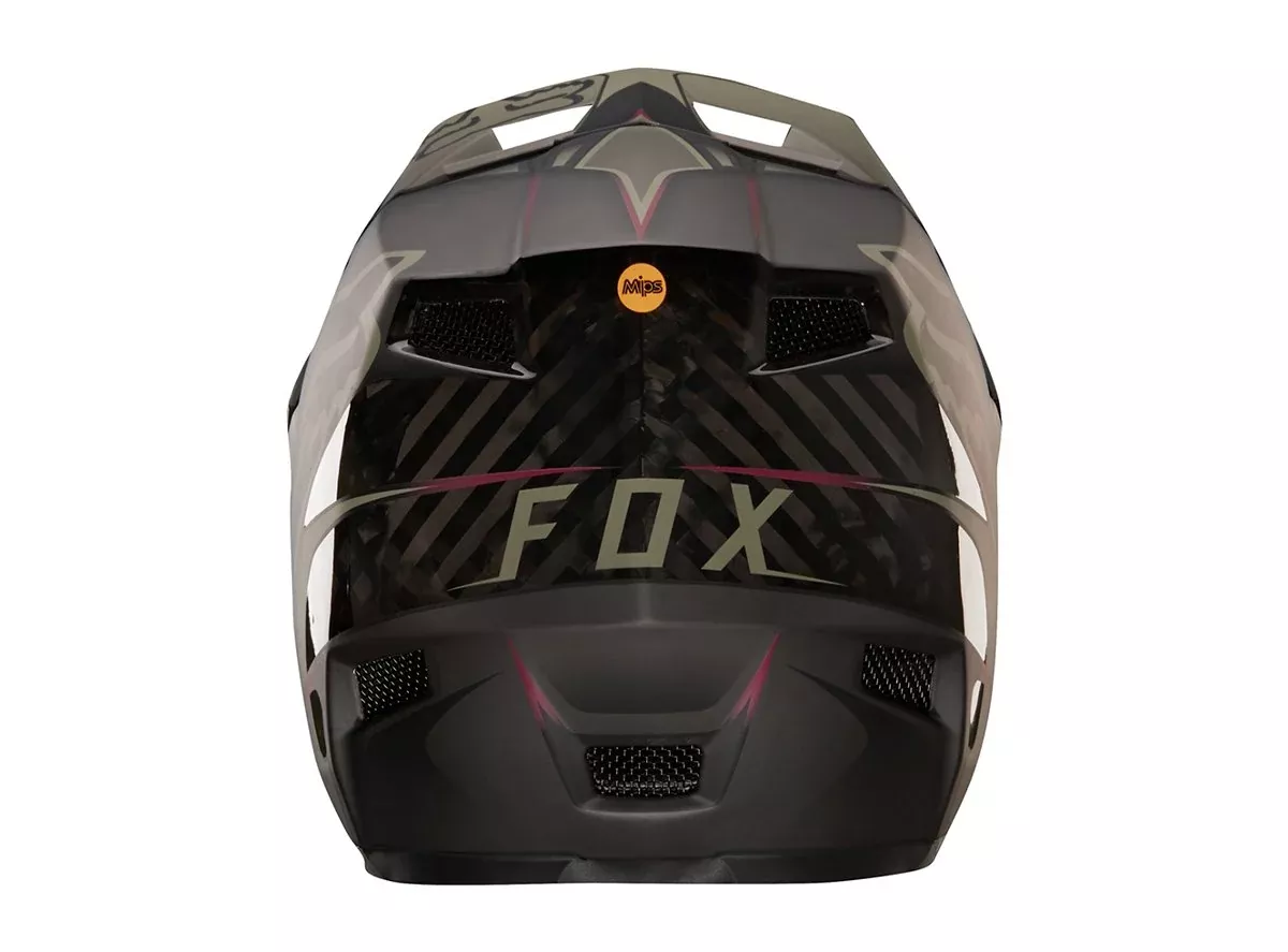 Fox Racing Rampage Pro Carbon Kustom Full Face Helmet - Fatigue-Black