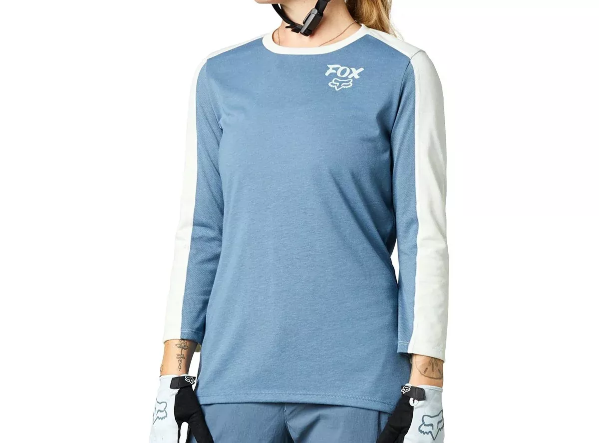 Fox Racing Ranger DR 3/4 Sleeve MTB Jersey - Womens - Matt Blue