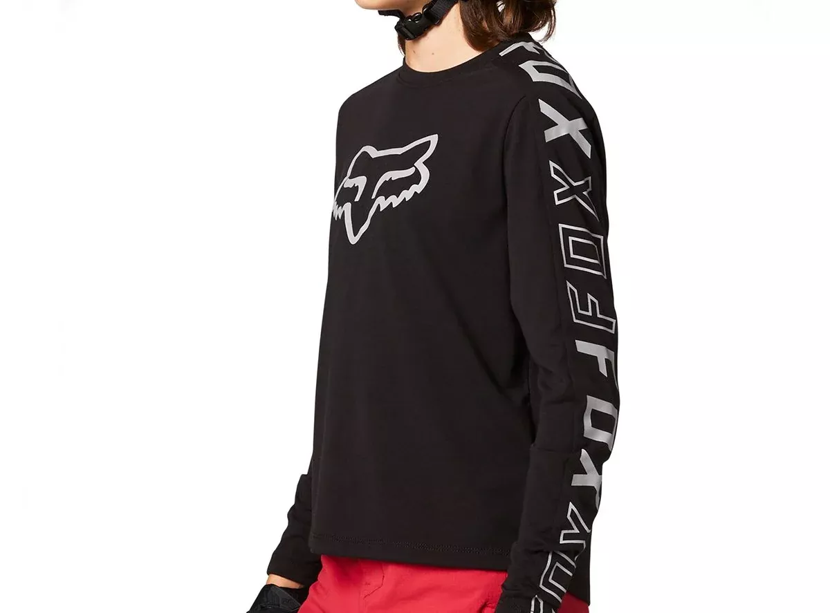 Fox Racing Ranger DR Long Sleeve MTB Jersey - Youth - Black