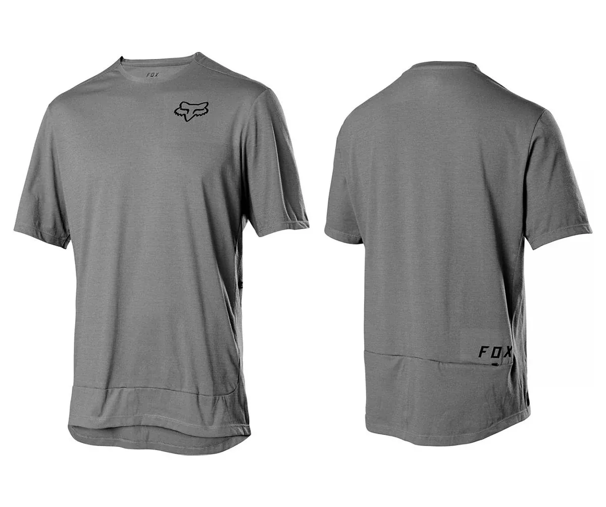 Fox Racing Ranger Powerdry Short Sleeve MTB Jersey - Pewter
