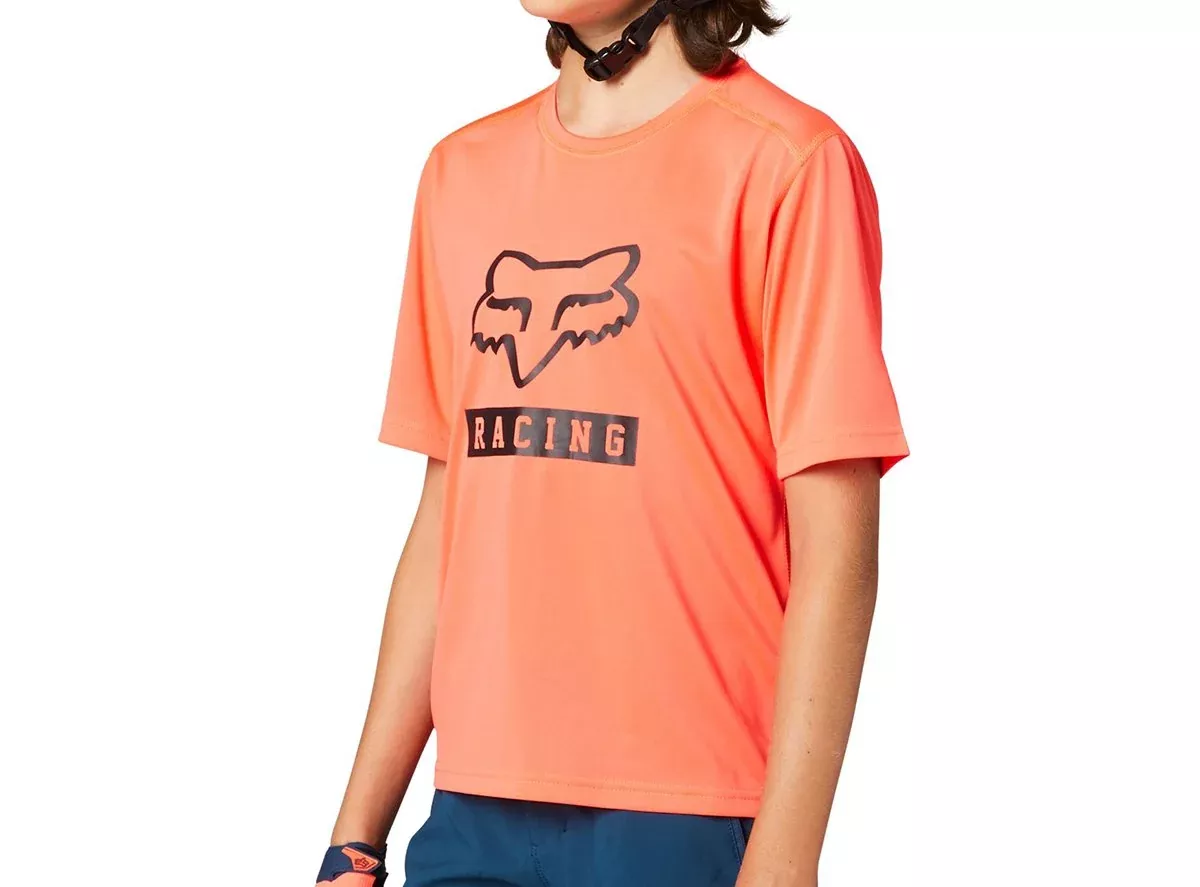Fox Racing Ranger Short Sleeve MTB Jersey - Youth - Atomic Punch