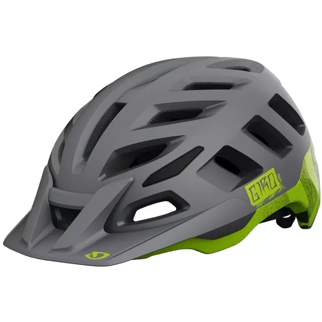 Giro Radix MIPS MTB Helmet - Matt Metallic Black-Ano Lime