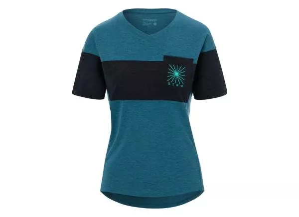 Giro Ride Short Sleeve MTB Jersey - Womens - Harbor Blue-Black