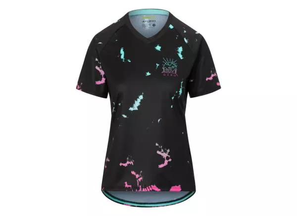 Giro Roust Short Sleeve MTB Jersey - Womens - Black Ice Dye
