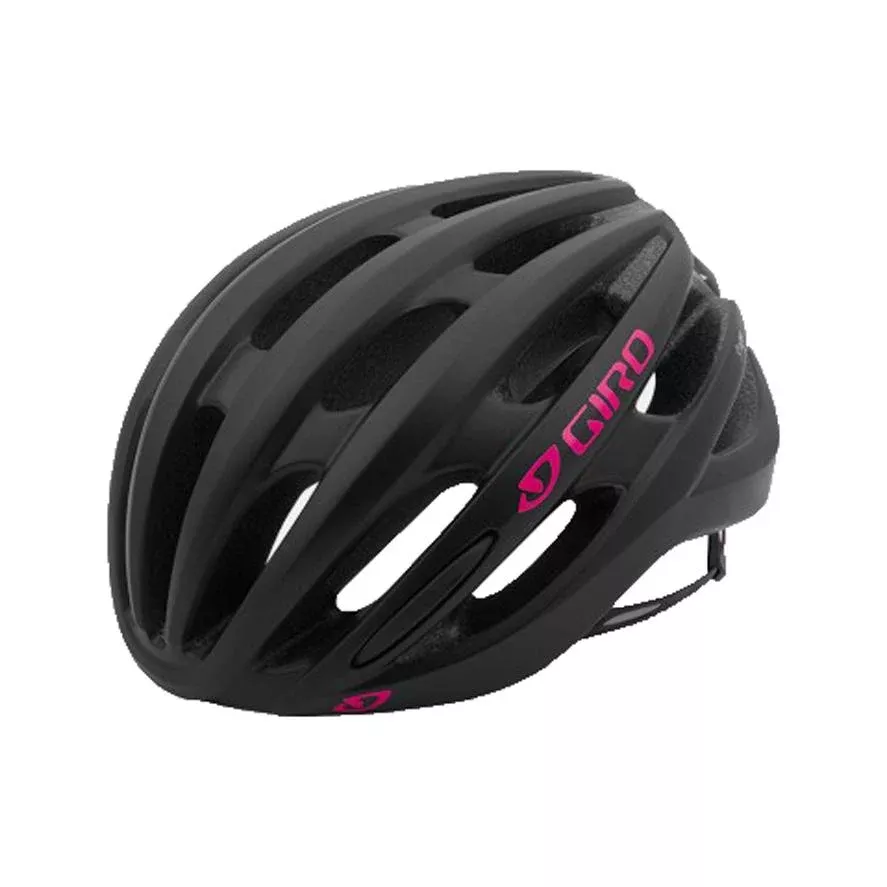 Giro Saga Road Helmet - Womens - Matt Black-Bright Pink