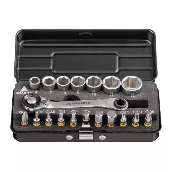 Granite Design Duet Hex Bits and Sockets Tool Box