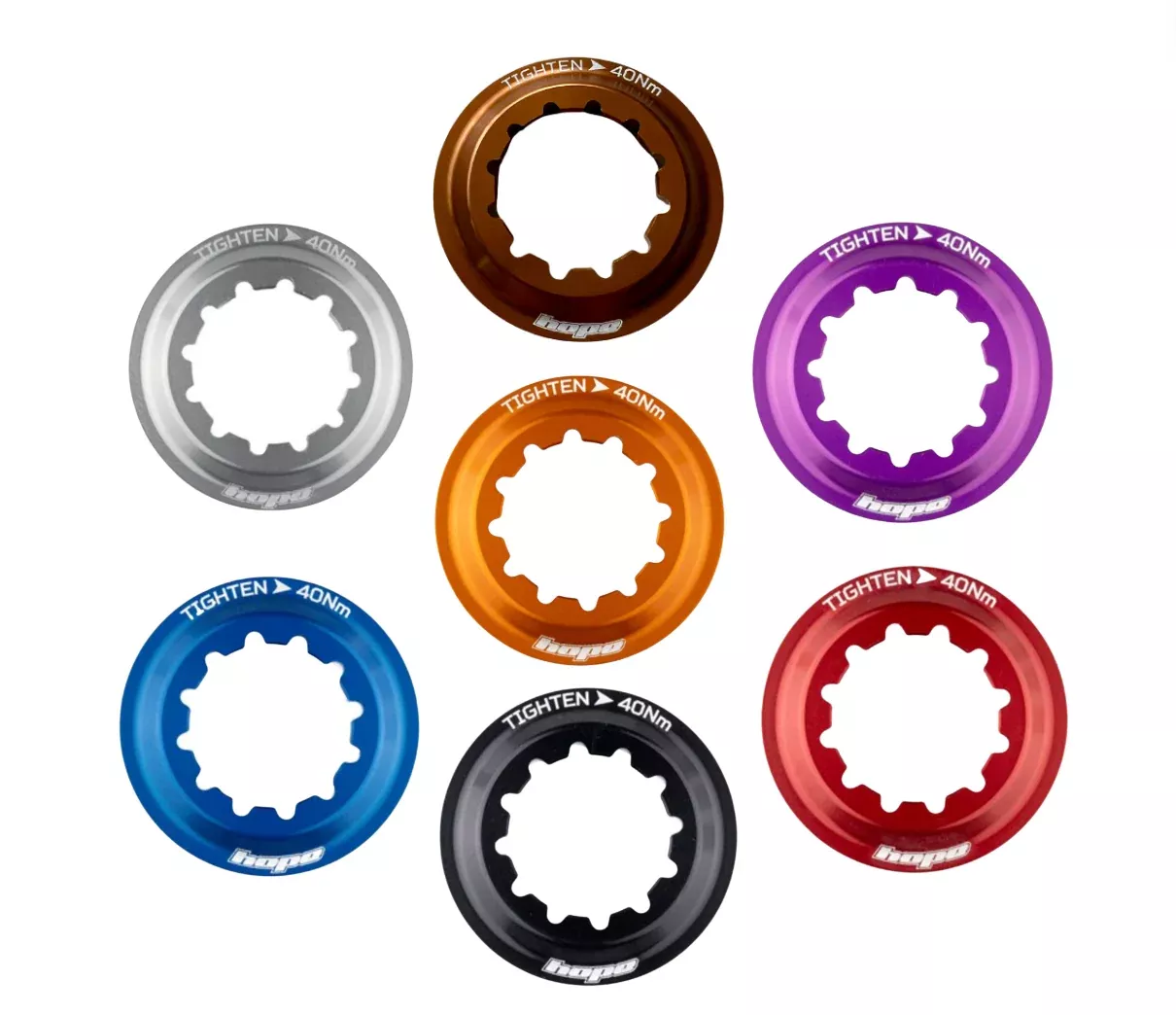Hope Centre Lock Disc Rotor INTERNAL Lockring: Various Colours - HBSP393