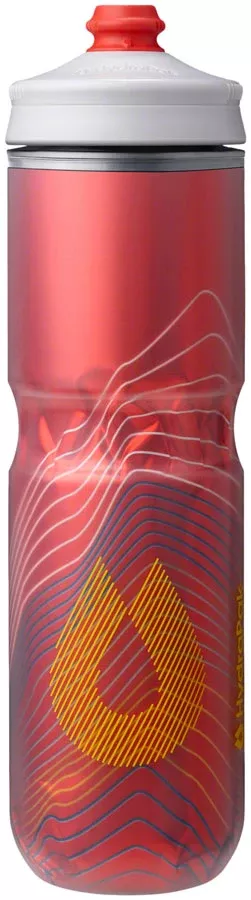 Hydrapak Polar Surge Ascent Insulated Water Bottle - 24oz, Red