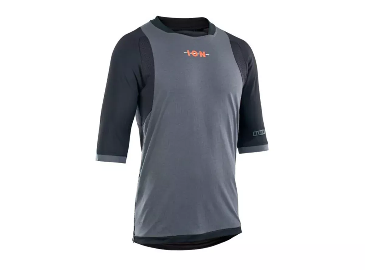 ION Scrub AMP 3/4 Sleeve MTB Jersey - Black
