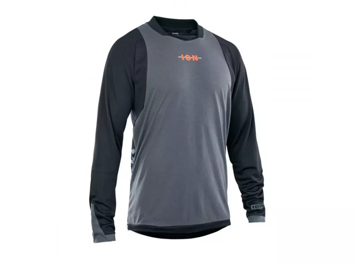 ION Scrub AMP Long Sleeve MTB Jersey - Black - Prior Season