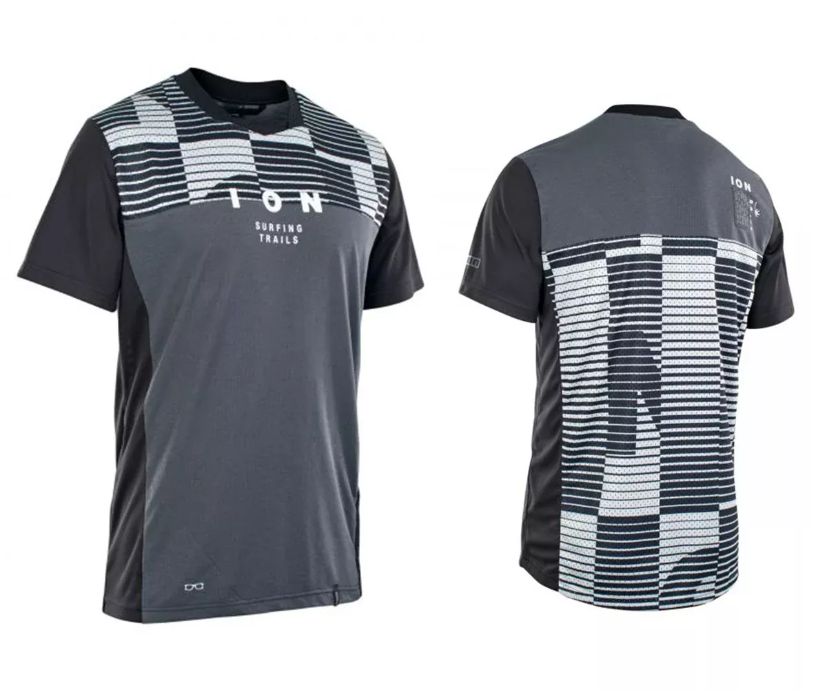 ION Scrub Mesh_ine Short Sleeve MTB Jersey - Black