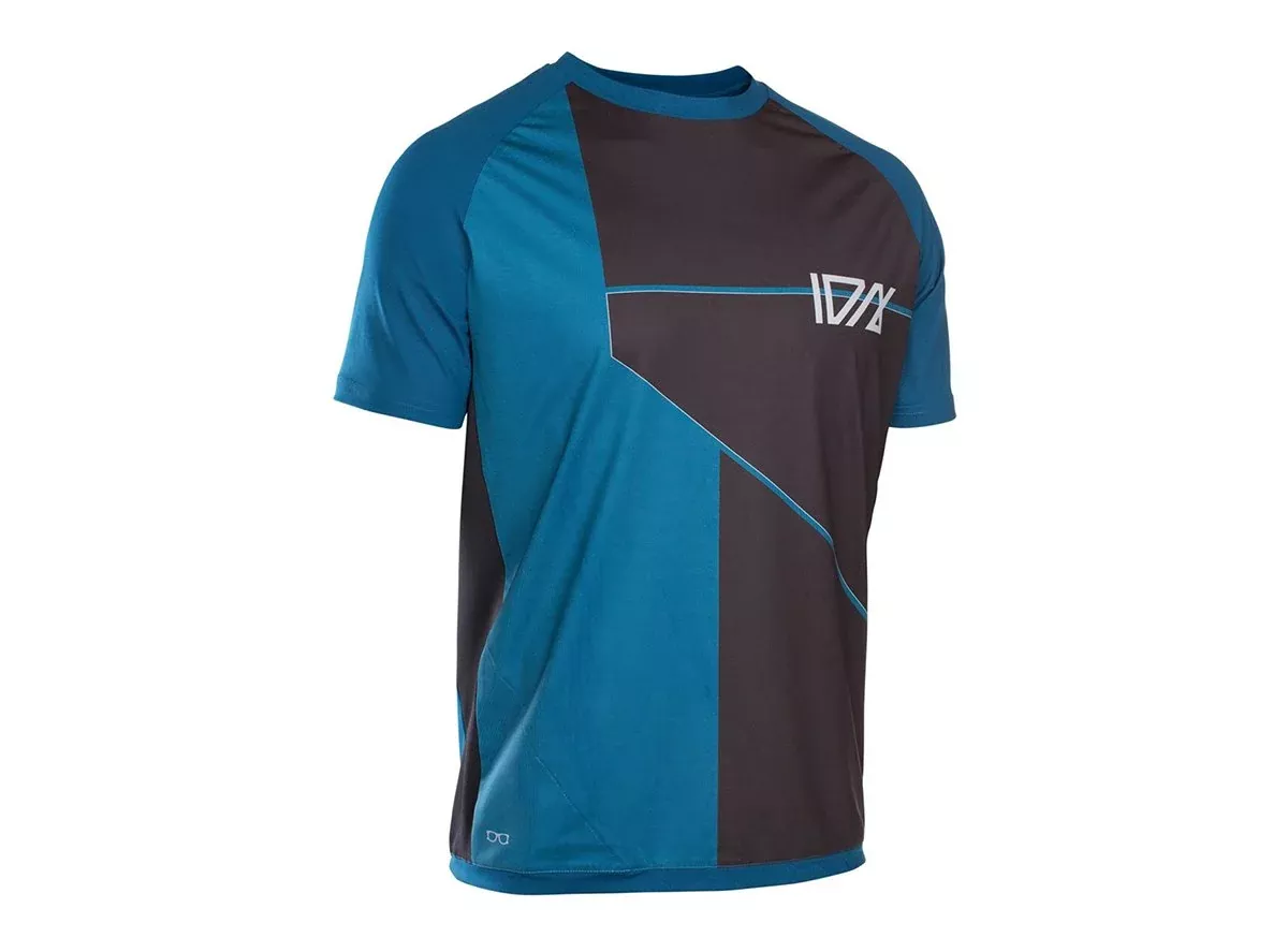 ION Traze AMP CBlock Short Sleeve MTB Jersey - Ocean Blue