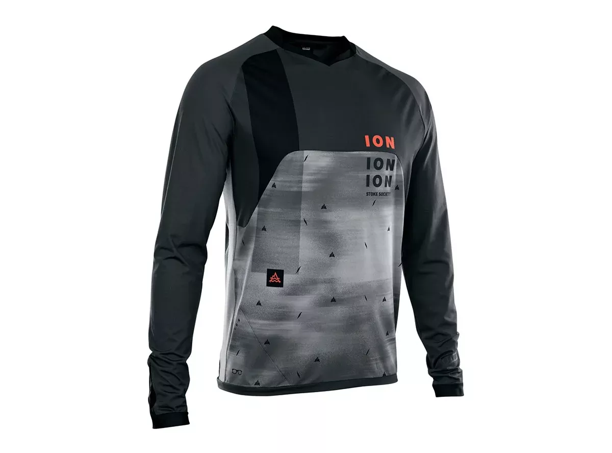 ION Traze Vent Long Sleeve MTB Jersey - Black - 2021