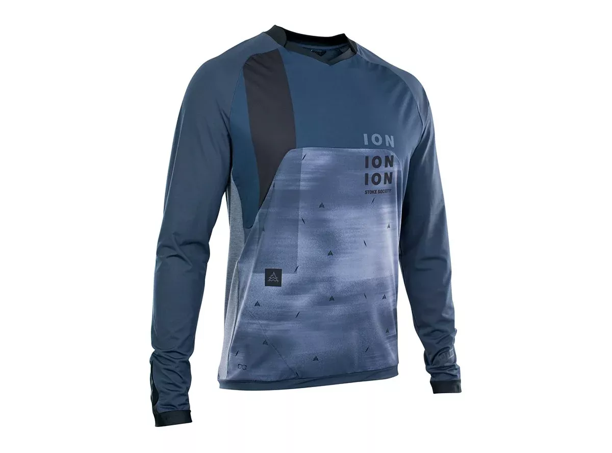 ION Traze Vent Long Sleeve MTB Jersey - Indigo Dawn